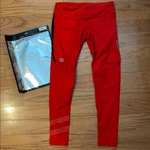 Virus Intl ECO33 RED COMPRESSION WORKOUT PANT